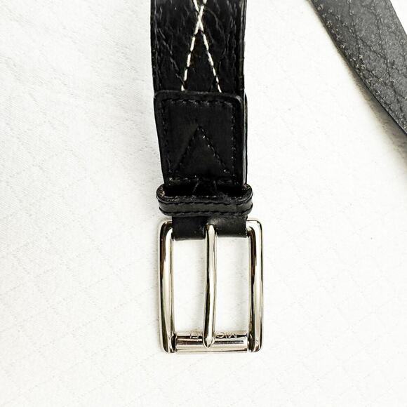 Michael Kors Women Woven Leather Belt Criss Crossed Size XL - Picture 2 of 6